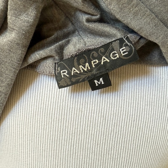Rampage Gray Open Front Cardigan - Picture 4 of 4